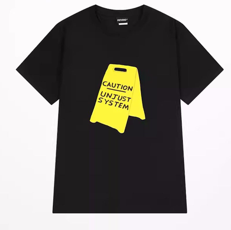 画像1: Unisex creative illustration printed short-sleeved T-shirt  男女兼用 ユニセックス クリエイティブイラストプリント 半袖Tシャツ  (1)