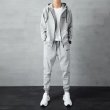 画像4: Men& Women Broken swoosh Setup Hoodie and Pants Set  バスケットNO１ブロークン スウォッシュ プリントセットアップユニセックス男女兼用スウェットフーディ＆パンツセット (4)