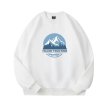 画像2: Men and women Long sleeve Follow your mind Mountain Mount Peak Round Neck Sweatshirts ユニセックス 男女兼用 マウンテン マウント プリントプルオーバ ートレーナー  (2)