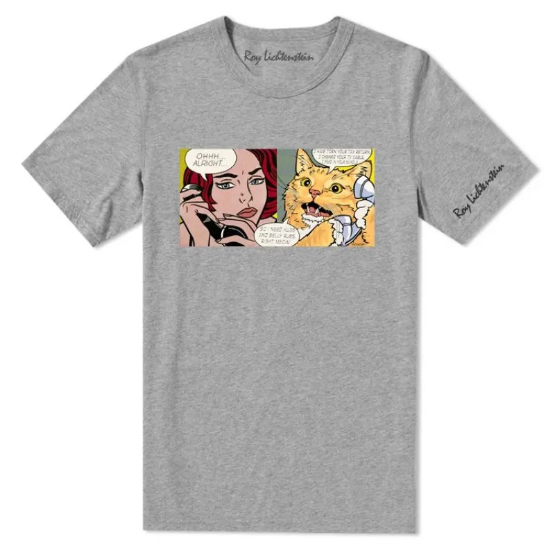 画像5: Men's Unisex Roy Lichtenstein  T-shirt  ユニセックス 男女兼用 ロイ・リキテンスタイン 半袖 Tシャツ  (5)