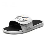 画像1: 24 Broken swoosh Flat Sandals Band Sliders slippers  ユニセック男女兼用ブロークンスウォッシュ レザーフリップフロップサンダルシャワーサンダル ビーチサンダル　 (1)