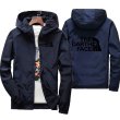 画像12: unisex THE DARTH FACE  contrast workwear hooded jacket jumper ユニセックス 男女兼用ダースフェイスフーディウインドブレーカージャケットスタジアムジャンパー スタジャン  ブルゾン (12)