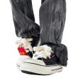画像1: Unisex Y2K Mickey 3D lace-up canvas shoes sneakers  ミッキーマウス ミッキーレースアップ 3D 厚底 キャンバススニーカー (1)