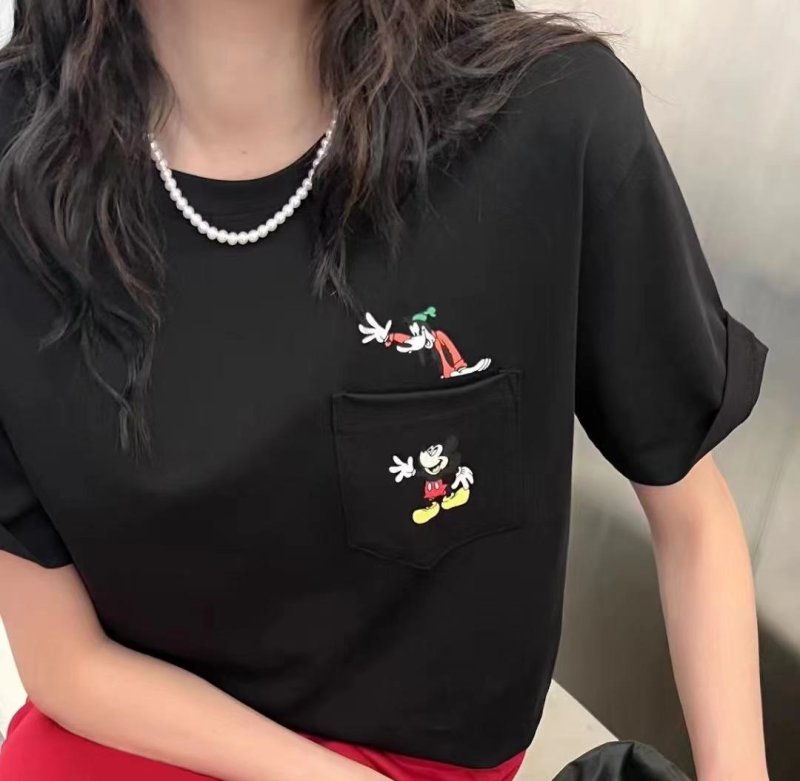 画像4: Unisex pocket mickey mouse & goofy T-shirt  男女兼用 ユニセックス ポケット ミッキーマウス ミッキー＆グーフィー  Tシャツ  (4)