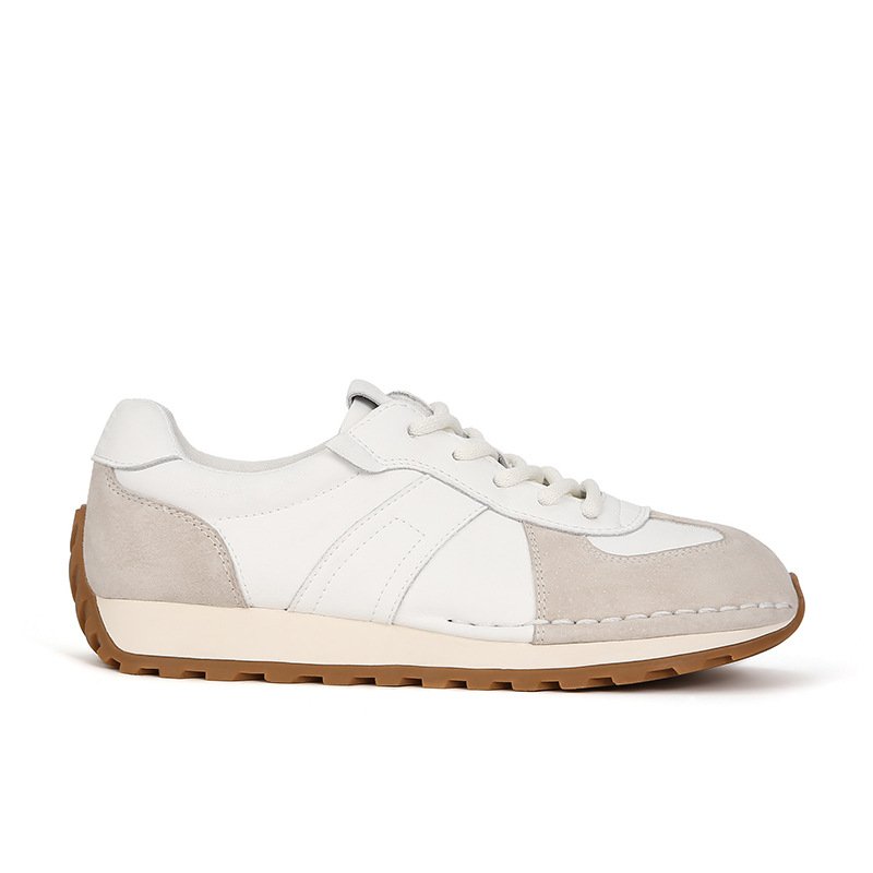 画像2: Low-cut simple leather lace-up sneakers shoes  ローカットシンプルレザースニーカーシューズ (2)