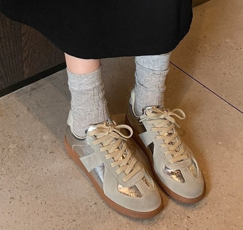 画像6: Low-cut simple leather lace-up sneakers shoes  ローカットシンプルレザースニーカーシューズ (6)