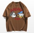 画像8: Mickey Mouse Mickey & Donald Duck printed round neck short sleeve T-shirt 　 ユニセックス男女兼用ミッキーマウスミッキー＆ドナルドダックプリント半袖 Tシャツ (8)