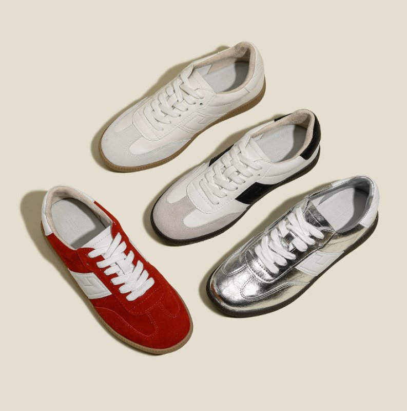 画像5: Low-cut simple leather lace-up sneakers shoes  ローカットシンプルレザースニーカーシューズ (5)