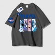 画像4: Unisex NASA×TRAVEL print short-sleeved T-shirt  男女兼用 ユニセックス ナサ×トラベルイラストプリント 半袖Tシャツ  (4)