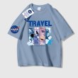 画像5: Unisex NASA×TRAVEL print short-sleeved T-shirt  男女兼用 ユニセックス ナサ×トラベルイラストプリント 半袖Tシャツ  (5)