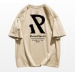 画像2: letter printed round neck short sleeve T-shirt 　 ユニセックス男女兼用レタープリント半袖 Tシャツ (2)