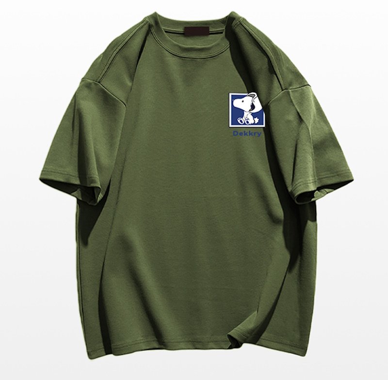 画像12: Snoopy & Family Print  round neck short sleeve T-shirt   ユニセックス男女兼用スヌーピー&ファミリープリント半袖 Tシャツ (12)