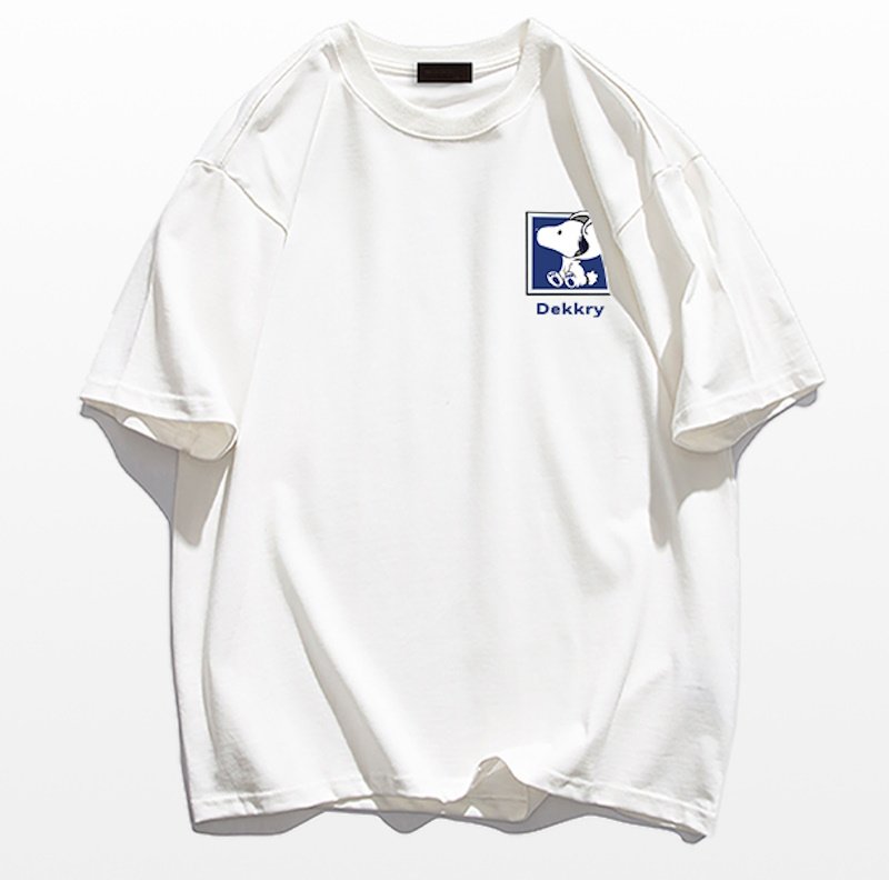 画像10: Snoopy & Family Print  round neck short sleeve T-shirt   ユニセックス男女兼用スヌーピー&ファミリープリント半袖 Tシャツ (10)
