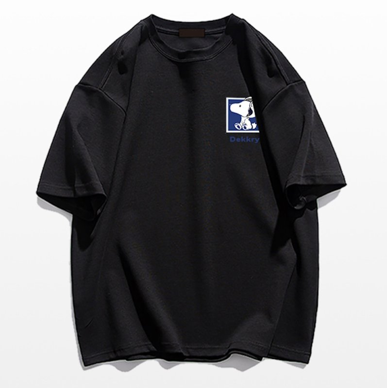 画像11: Snoopy & Family Print  round neck short sleeve T-shirt   ユニセックス男女兼用スヌーピー&ファミリープリント半袖 Tシャツ (11)