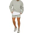 画像8: Men& Women sweatshirt top and bottom set sports sweatshirt shortsSet  ユニセックス男女兼用ウェット上下セットスポーツトレーナーショートパンツセットアップ (8)