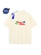 画像3: NASA MATE logo simple t-shirt round neck short sleeve T-shirt 　 ユニセックス男女兼用NASAナサメイトシンプルレターロゴ半袖 Tシャツ (3)
