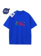 画像4: NASA MATE logo simple t-shirt round neck short sleeve T-shirt 　 ユニセックス男女兼用NASAナサメイトシンプルレターロゴ半袖 Tシャツ (4)