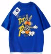 画像1: Damier checkered pattern rabbit round neck short sleeve T-shirt 　 ユニセックス男女兼用ダミエラビット半袖 Tシャツ (1)