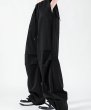 画像3: high-waisted parachute pants cargo pants   ハイウエストパラシュートパンツ カーゴ パンツ  (3)