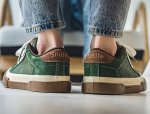画像7:  Unisex Maillard lace up sneakers  Shoes ユニセックス レザースエード調レースアップスニーカー シューズ サイズ39~44 (7)
