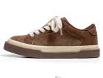画像2:  Unisex Maillard lace up sneakers  Shoes ユニセックス レザースエード調レースアップスニーカー シューズ サイズ39~44 (2)