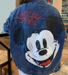 画像1: Mickey Mouse graphic paint graffiti denim jacket G Jean Jacket blouson ユニセックス 男女兼用 ミッキー ミッキーマウス 落書き グラフィティペイント グラフィックペイント デニムGジャケット ブルゾン (1)