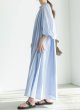 画像5: Dopamine French Dress Pure Cotton Loose Puff Sleeve maxi long dress 　 パフスリーブフレンチエスニックマキシロング ドレス ワンピース  (5)