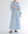 画像11: Dopamine French Dress Pure Cotton Loose Puff Sleeve maxi long dress 　 パフスリーブフレンチエスニックマキシロング ドレス ワンピース  (11)