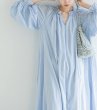 画像4: Dopamine French Dress Pure Cotton Loose Puff Sleeve maxi long dress 　 パフスリーブフレンチエスニックマキシロング ドレス ワンピース  (4)