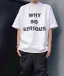 画像3: why so serious logo round neck short sleeve T-shirt 　 ユニセックス男女兼用why so serious レターロゴラウンドネック半袖 Tシャツ (3)