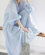 画像2: Dopamine French Dress Pure Cotton Loose Puff Sleeve maxi long dress 　 パフスリーブフレンチエスニックマキシロング ドレス ワンピース  (2)