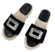 画像12: Rhinestone Fisherman espadrilles sandals slippers　ラインストーン付きエスパドリーユフラットサンダルスリッパ (12)