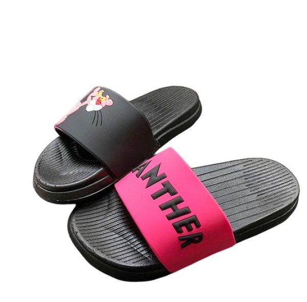 画像1: 24 Pink Panther Flat Sandals Slide Slipper ユニセックス男女兼用 ピンクパンサー フリップフロップサンダルシャワーサンダル ビーチサンダル　 (1)