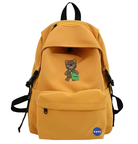 画像1: NASA x Sunglasses Bear backpack shoulder  bag  ユニセックス男女兼用ナサNASA×サングラスベア熊バックパック ショルダーリュック トートショルダー バッグ　 (1)