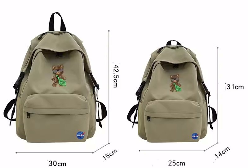 画像6: NASA x Sunglasses Bear backpack shoulder  bag  ユニセックス男女兼用ナサNASA×サングラスベア熊バックパック ショルダーリュック トートショルダー バッグ　 (6)
