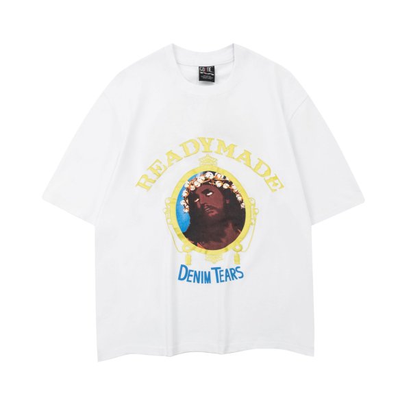 画像2: ready made jesus sprint round neck short sleeve T-shirt 　 ユニセックス男女兼用ready madeジーザスキリストプリント ラウンドネック半袖 Tシャツ (2)
