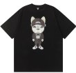 画像1: hip hop bulldog round neck short sleeve T-shirt 　 ユニセックス男女兼用ヒップホップブルドッグラウンドネック半袖 Tシャツ (1)