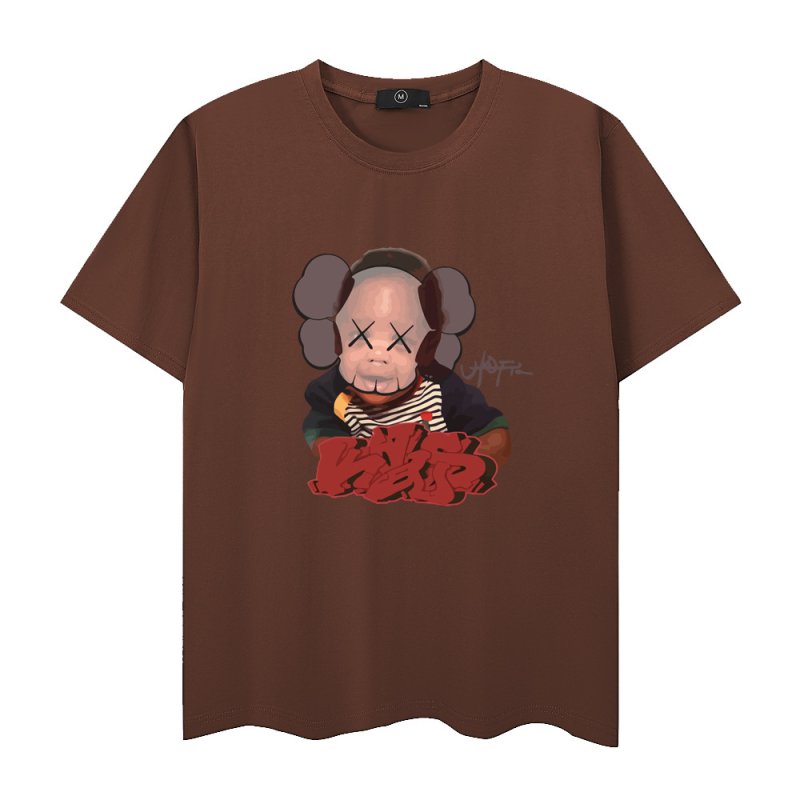 画像3: Travis Scott UTOPIA X KAWS TEE round neck short sleeve T-shirt   ユニセックス男女兼用カウズkawsプリントラウンドネック半袖 Tシャツ (3)