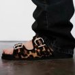 画像4: Platform leopard print belt buckle flat sandals sandals slippers　ユニセックス男女兼用レオパードヒョウ柄フラットマーチンサンダルスリッパ (4)