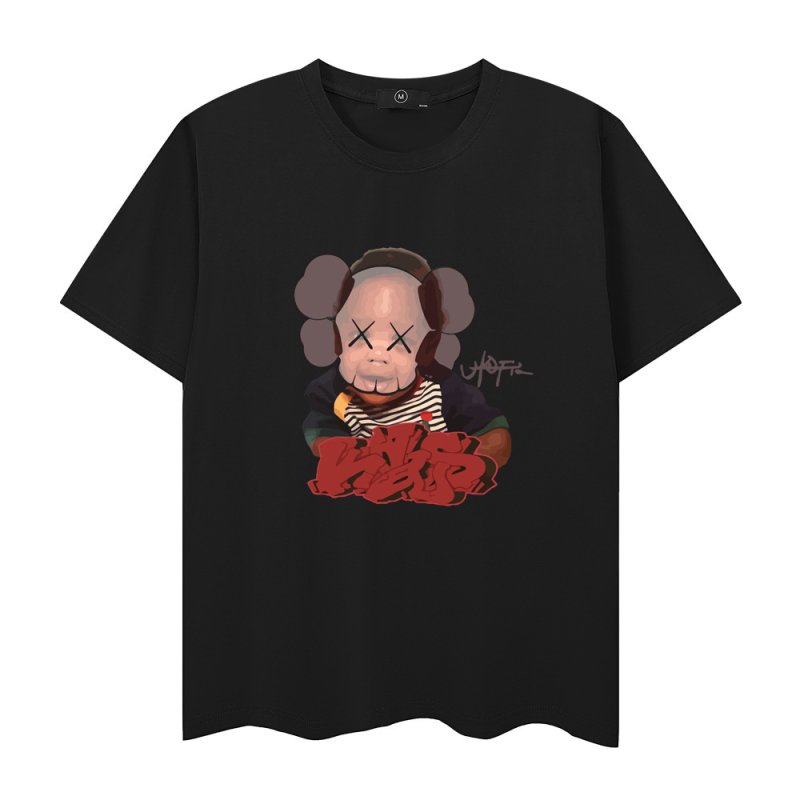 画像2: Travis Scott UTOPIA X KAWS TEE round neck short sleeve T-shirt   ユニセックス男女兼用カウズkawsプリントラウンドネック半袖 Tシャツ (2)