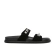 画像4: metal lock buckle double-strap casual thick-soled Flat Sandals  Slipper ユニセックス男女兼用 メタルロックバックルダブルストラップサンダル スリッパ (4)