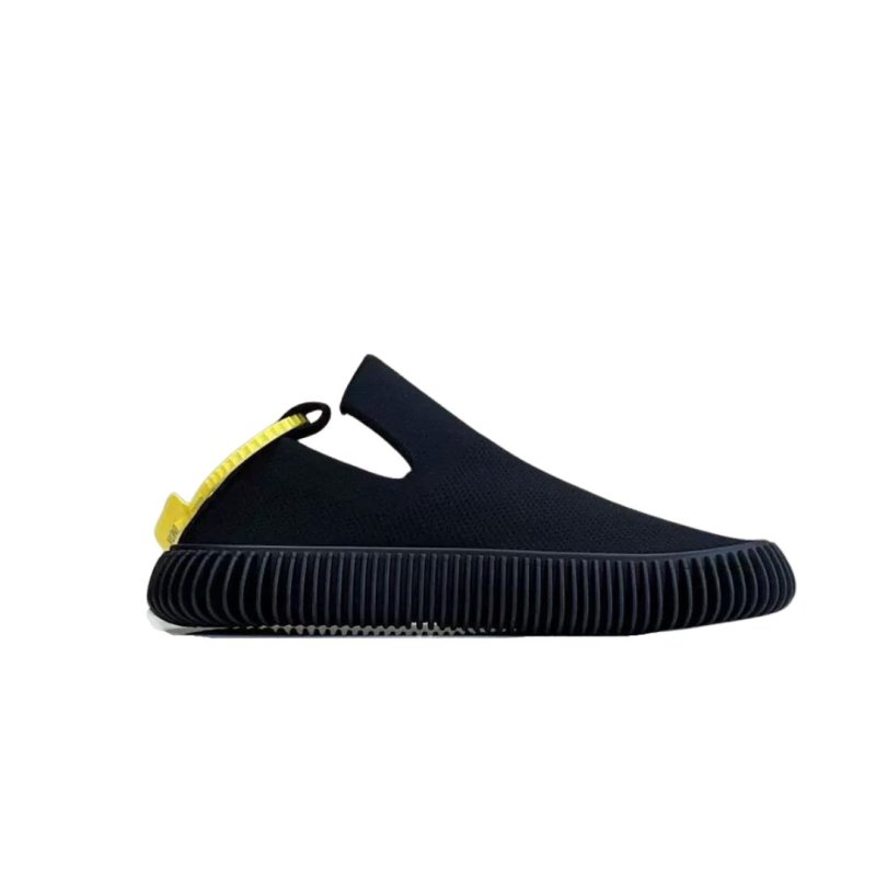 画像2: 24 Cotton Ripple Tech Knitted Lace-Up Sneakers ユニセックス 男女兼用 リップル テック ニット  スニーカー カジュアル シューズ スリップオン (2)