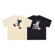 画像4: dj mickey mouse round neck short sleeve T-shirt 　 ユニセックス男女兼用DJミッキーマウスミッキープリントラウンドネック半袖 Tシャツ (4)