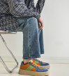 画像5:  Unisex Color-matching leather lace-up sneakers shoes 　ユニセックス カラーマッチングレザーレースアップスニーカー シューズ サイズ39~44 (5)