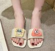 画像5: spongebob leather flat sandals  slippers 　スポンジボブフラットレザーサンダル  (5)