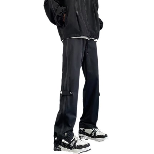 画像1: 24 Unisex Size Zip Oversized Work Pants ユニセックス サイドジッパーオーバー サイズ ワークパンツ  男女兼用  (1)