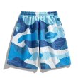 画像3: New Unisex Camouflage Sweat Shorts Half Pant ユニセックス 男女兼用 迷彩柄 カモフラージュ スウェット ハーフ ショート パンツ (3)