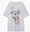 画像1: DOG drawing short sleeve T-shirt　ドッグ101匹わんちゃんダルメシアンプリント  ラウンドネック 半袖Tシャツ (1)