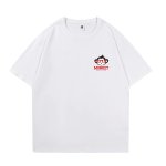 画像2: One point glasses monkey round neck short sleeve T-shirt 　 ユニセックス男女兼用ワンポイントメガネモンキーラウンドネック半袖 Tシャツ (2)