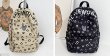 画像9: Lifewor fashion street trend large-capacity travel backpack  shoulder  bag  ユニセックス男女兼用ブルドッグプリントモノグラムバックパック ショルダーリュック トートショルダー バッグ　 (9)